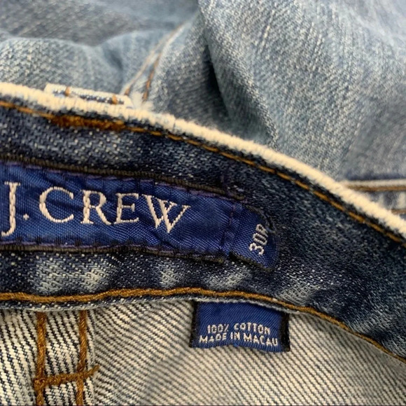 J‎ Crew Mens Jeans 30 Straight Leg Cotton Blue Inseam 30 Blue Medium Wash Casual - Picture 6 of 8